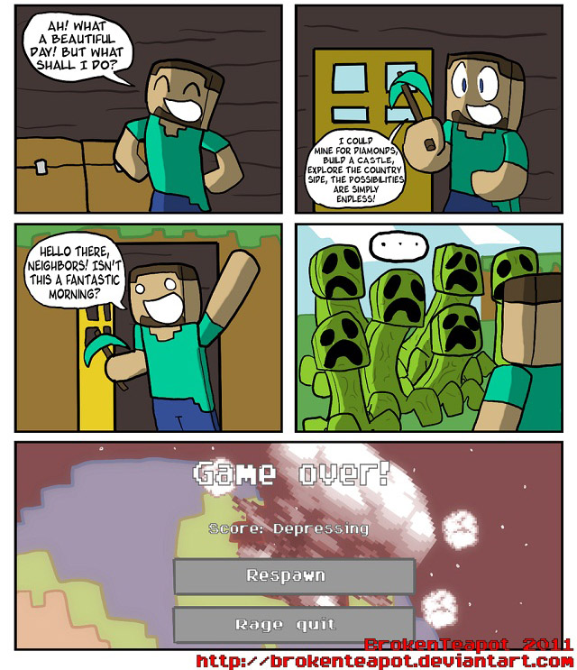 Minecraft Comic #17 | Minecraft 1.7.4, 1.7.2