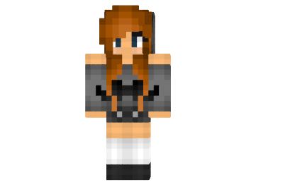  Im Back Adorable Mustache Girl Skin  Minecraft