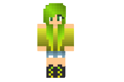  Peridot Yellow Girl Skin  Minecraft