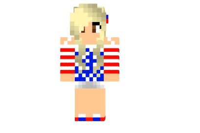  USA Girl National Skin  Minecraft