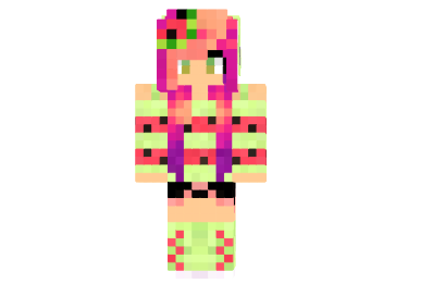  Water Mellon Girl Skin  Minecraft