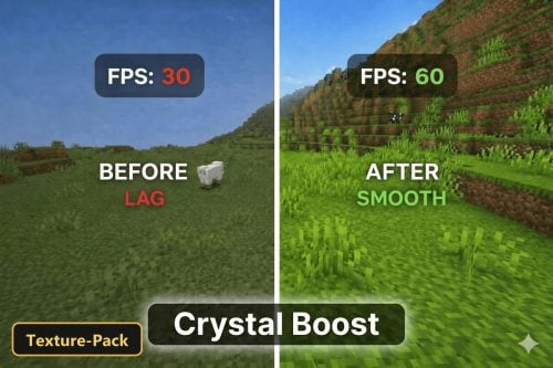 Crystal Boost (26+, 1.21) – MCPE/Bedrock Texture Pack