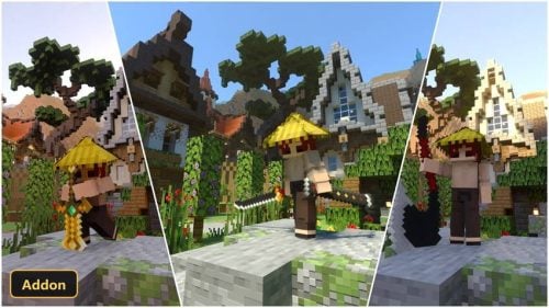 Fiery Combat X FAnimation (26+, 1.20) – MCPE/Bedrock Addon