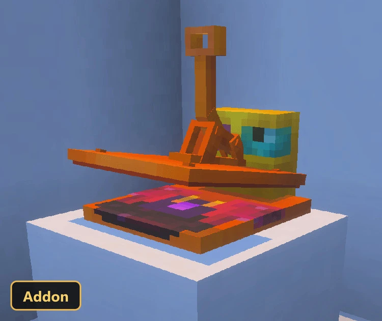 close-up of a crafting table looking like a heat press