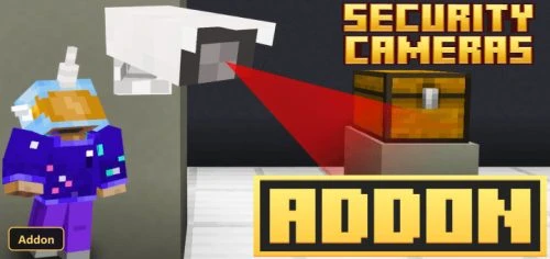 player character next to a security camera pointed at a chest