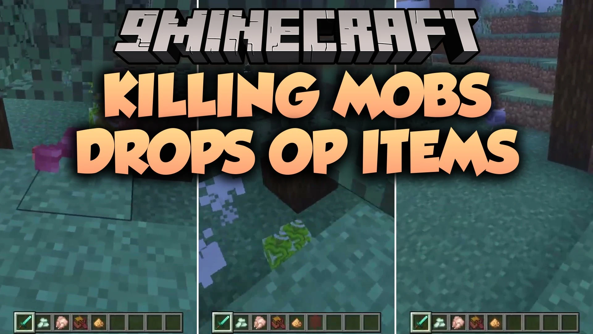 Killing Mobs Drops OP Items Addon (26.x) – Earn Overpowered Loot From Every Mob