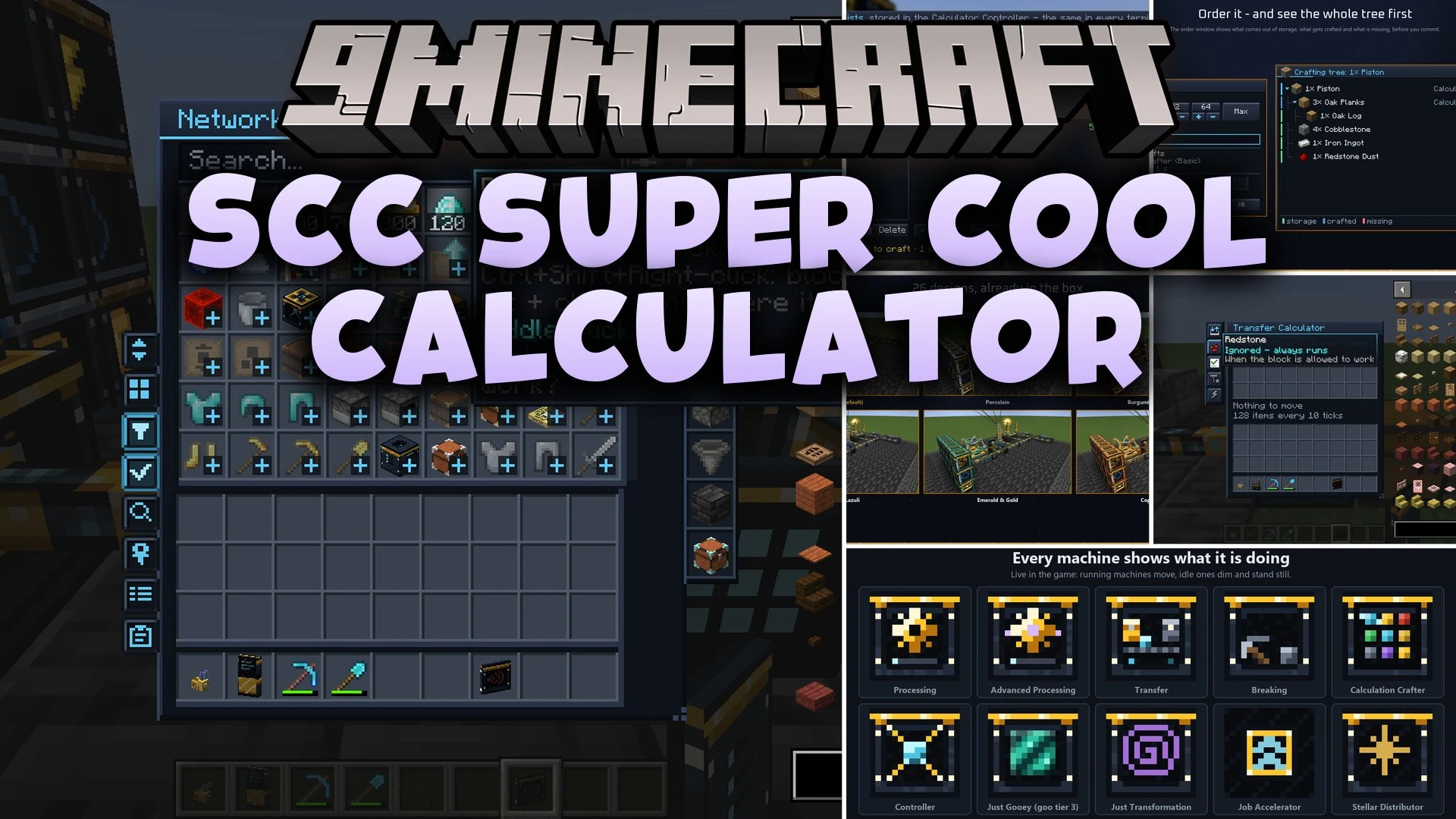 SCC Super Cool Calculator Mod (1.21.1) – Autocraft Any Item Directly