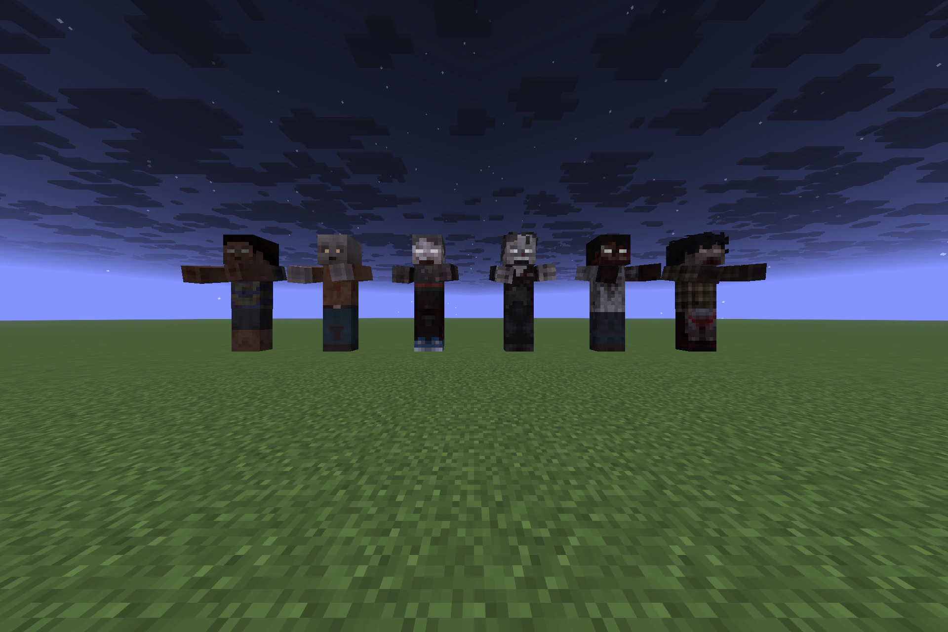Zombie Pack 9minecraft Resource Pack (26.3) – Give Every Zombie Its Own Face — screenshot 1