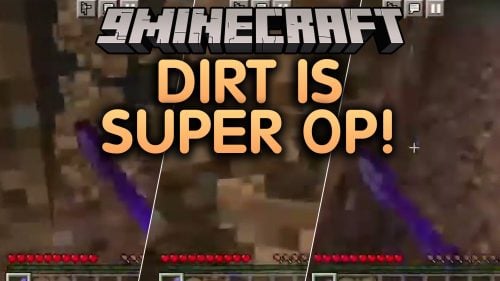 Dirt is Super OP Addon (26.x) - Turn Ordinary Dirt Blocks Into Overpowered Loot