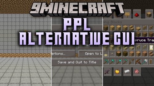 PPL Alternative GUI Resource Pack (26.3, 1.21.1) - Calm Midnight Blue Menus