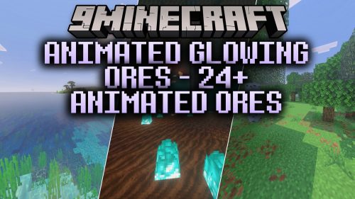 Animated Glowing Ores - 24+ Animated Ores Shader (26.x)