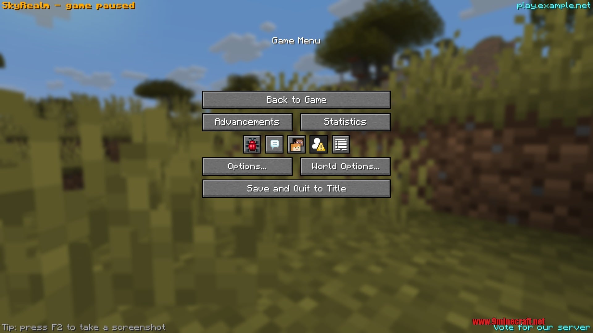 Custom Title Screen 9minecraft Mod Screenshot 5