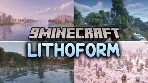 Lithoform Mod (1.20.1) – Realistic Mountain Ranges and Giant Underground Caves