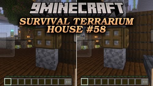 Survival Terrarium House #58 Map (26.x, 1.21) – A Cozy Starter Base