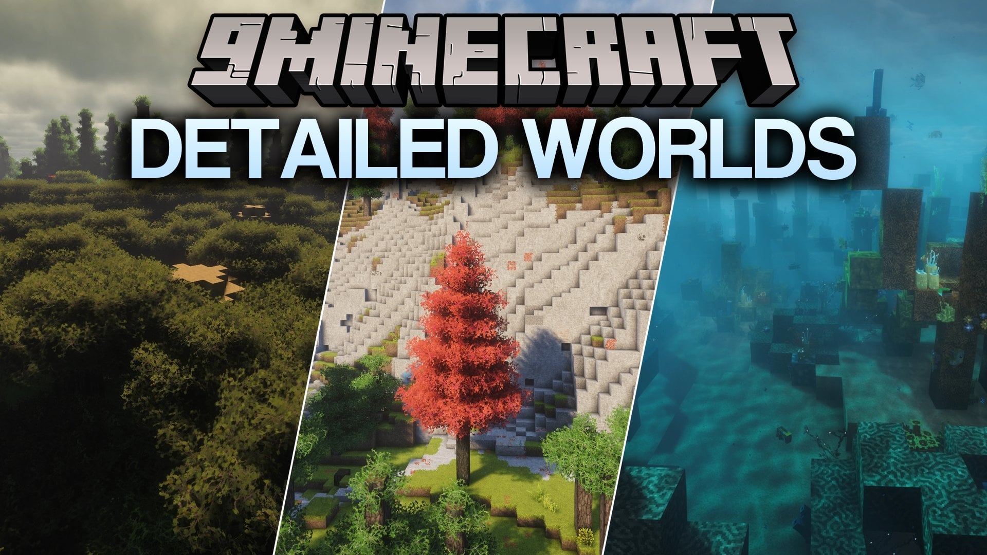 Detailed Worlds Resource Pack (26.3, 1.21.1) – Sharper 32x Blocks with True 3D