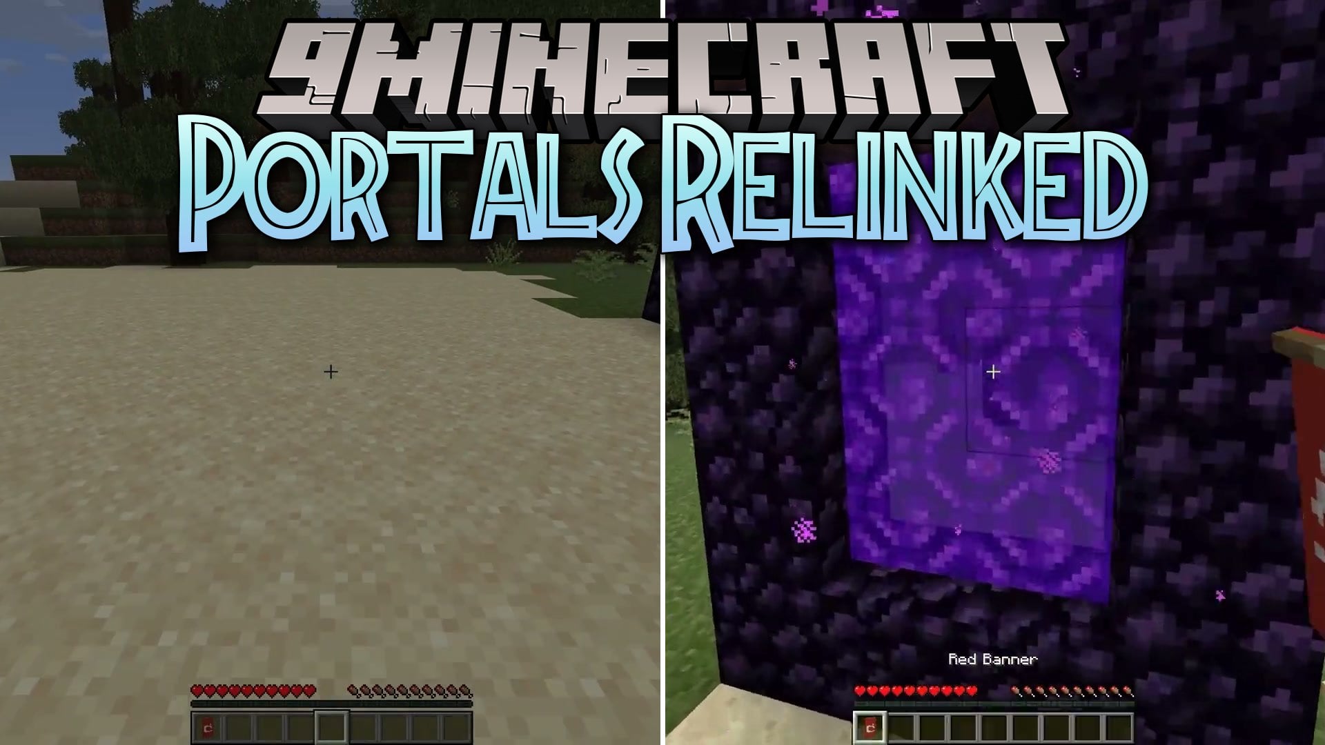 Portals Relinked Mod (26.2, 1.20.1) – Connect Bases Instantly with Color-Coded