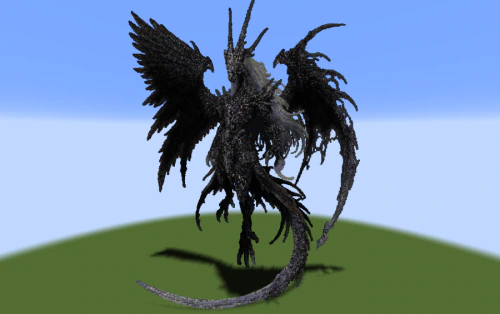 Free Noctiseraph the Fallen Twin Winged Dragon Schematic (1.19.x) – Massive Dark Fantasy Dragon Stat