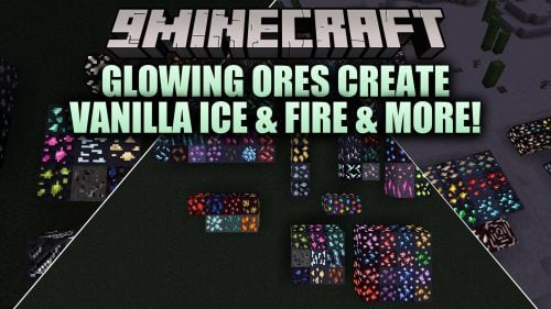 Glowing Ores Create Vanilla Ice & Fire & More Resource Pack (1.21.11, 1.20.1)