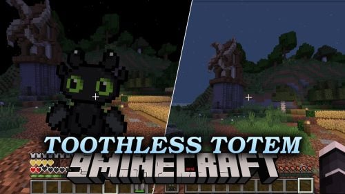 Toothless Totem Resource Pack (26.2, 1.21.1) – Cute Animated Dragon Companion