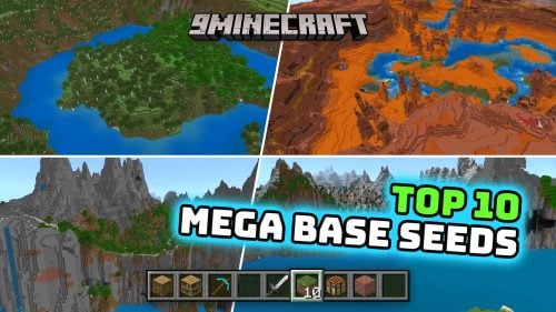 Top 10 Best Building & Mega Base Seeds for Minecraft 26.2 - Java & Bedrock Edition Thumbnail
