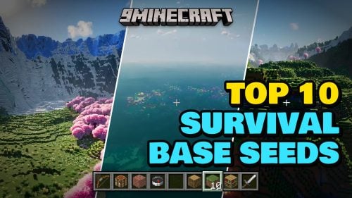 Top 10 Epic Survival Base Seeds for Minecraft 26.2 - Java & Bedrock Edition Thumbnail