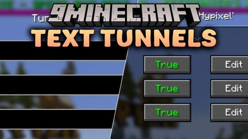 Text Tunnels Mod (26.3, 1.21.1) – Organize Chat on Crowded Servers