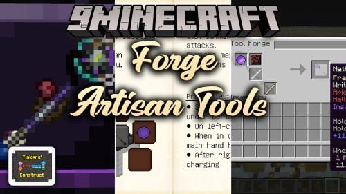 Forge Artisan Tools Mod (1.20.1) – Build Custom Hybrid Weapons and Magic Blades