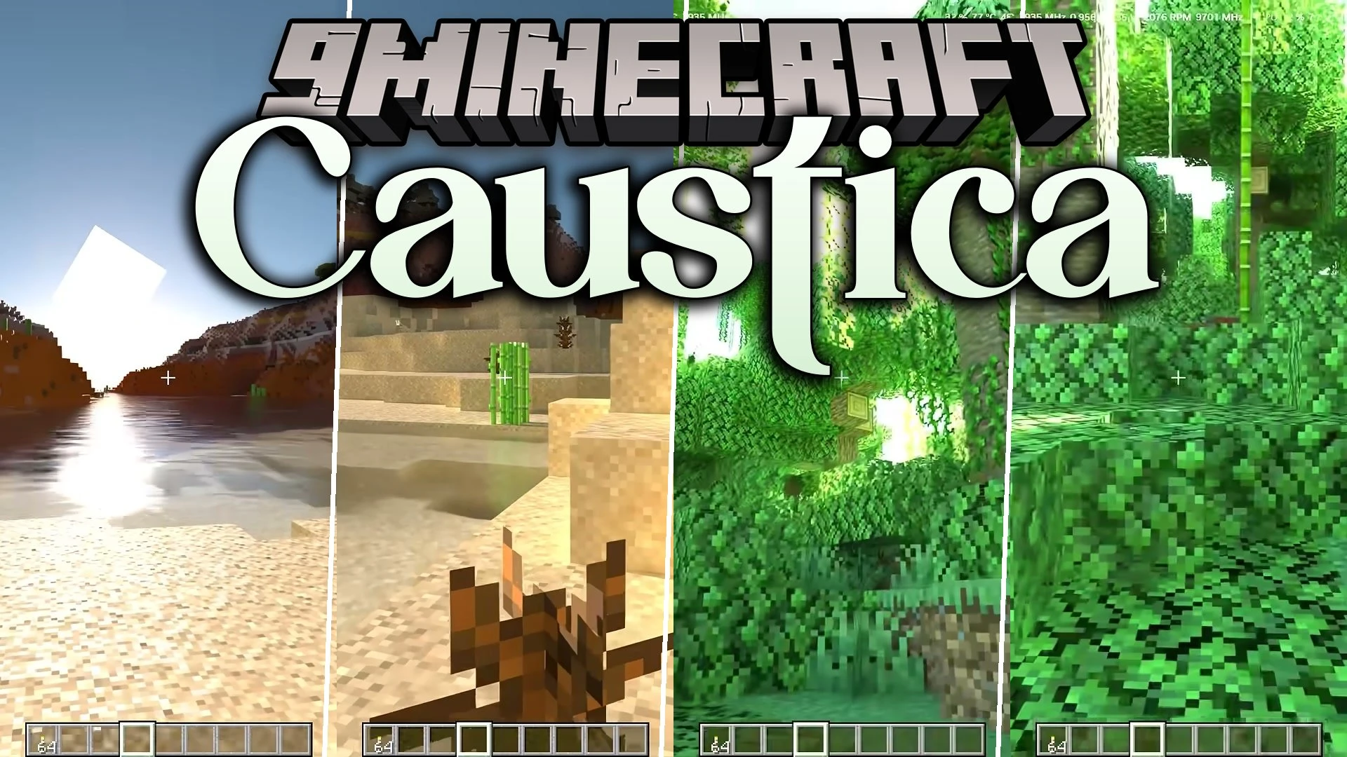 Caustica Mod (26.2) – Watch Warm Torchlight Fill Dark Mining Tunnels
