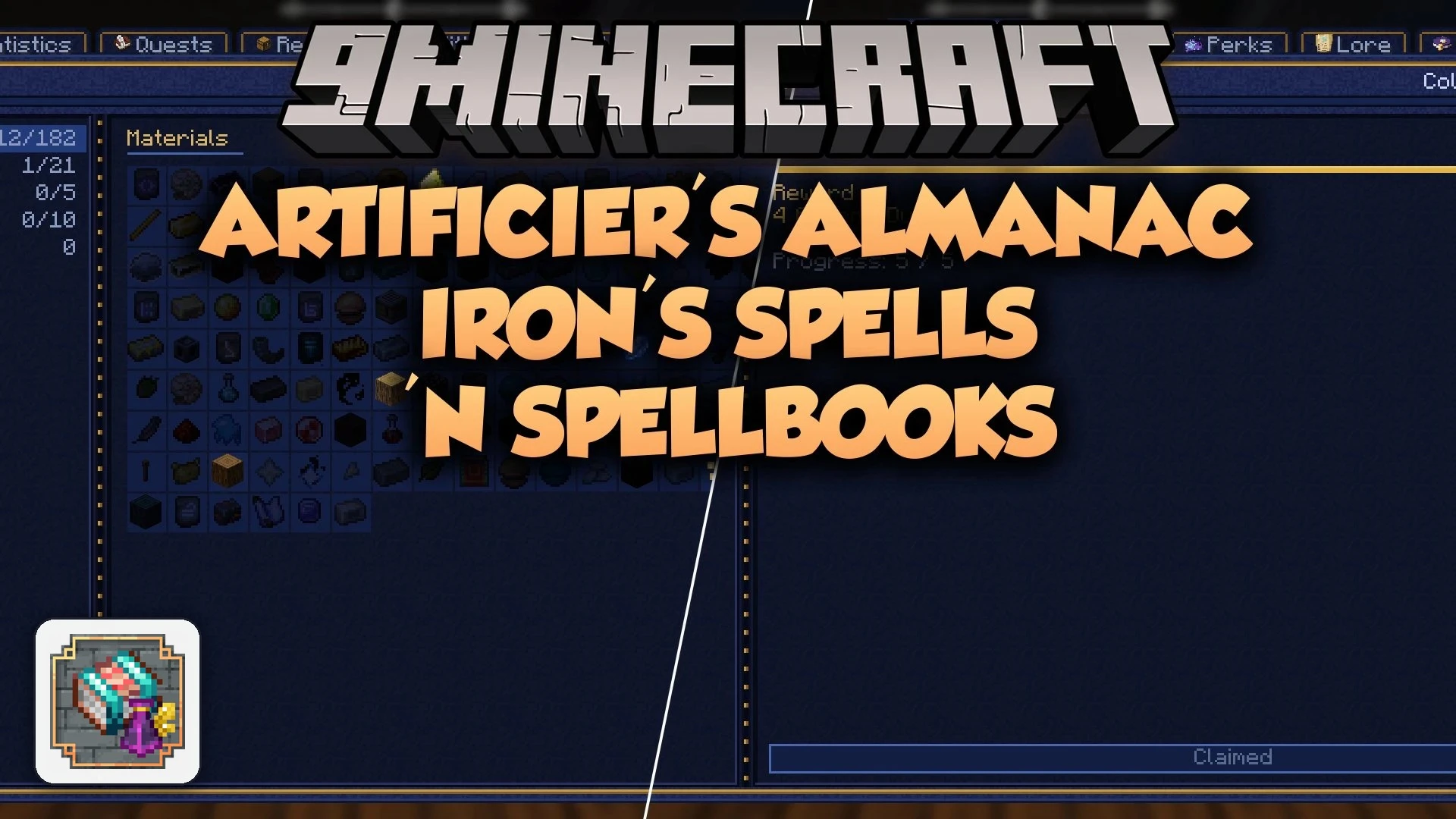 Artificier's Almanac Iron's Spells 'n Spellbooks Mod (1.21.1, 1.20.1)