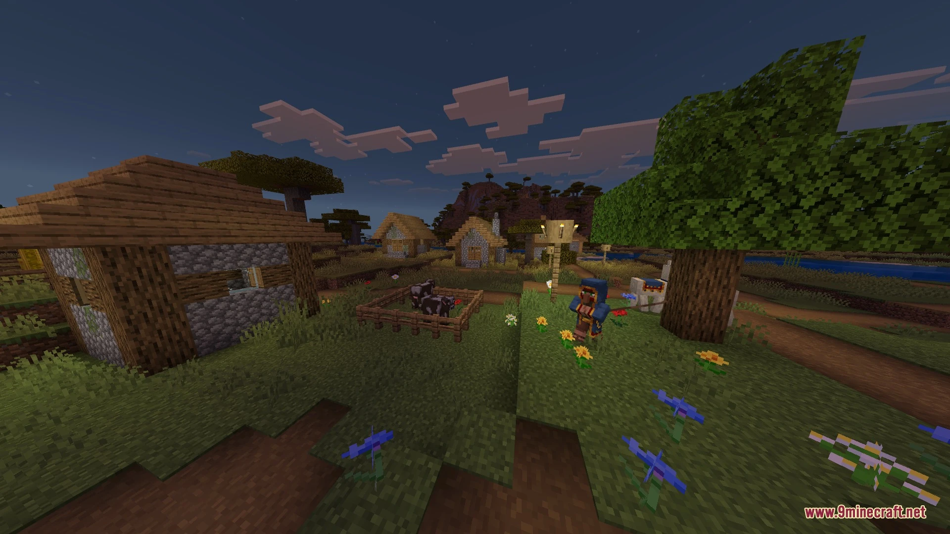 Sun & Moon Path Shader (26.x, 1.21) – Diagonal Sunsets and Skybox Bloom Screenshot 5