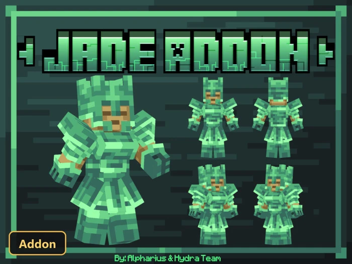 green jade armor shown from multiple angles