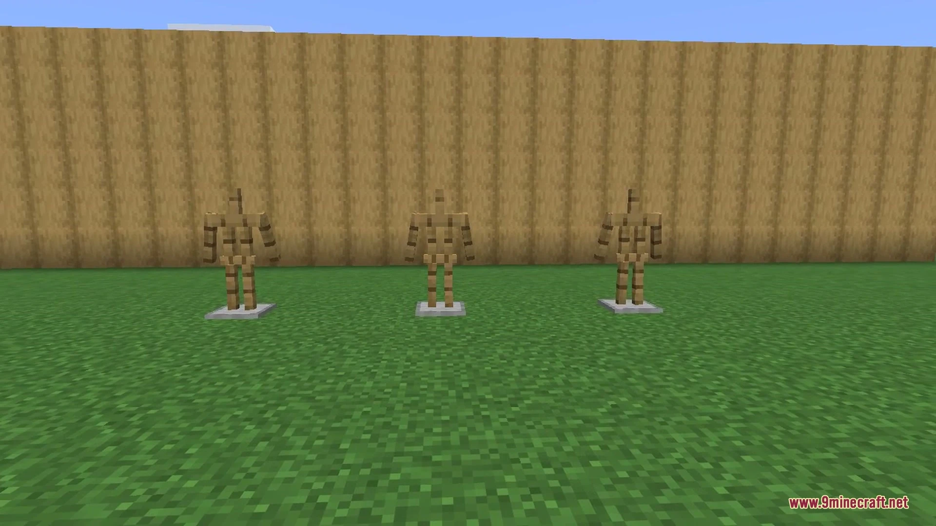 A third-person view of the spinning swing animation as the blade sweeps through the surrounding mobs