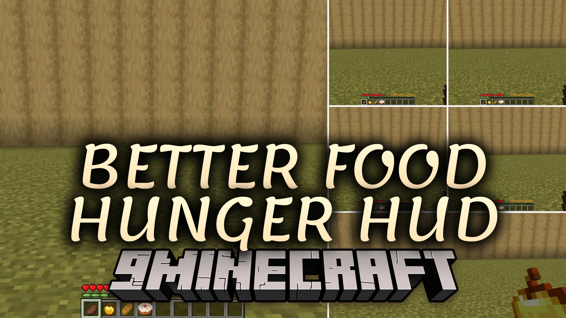Better Food & Hunger HUD 9minecraft Mod (26.3, 1.20.1)