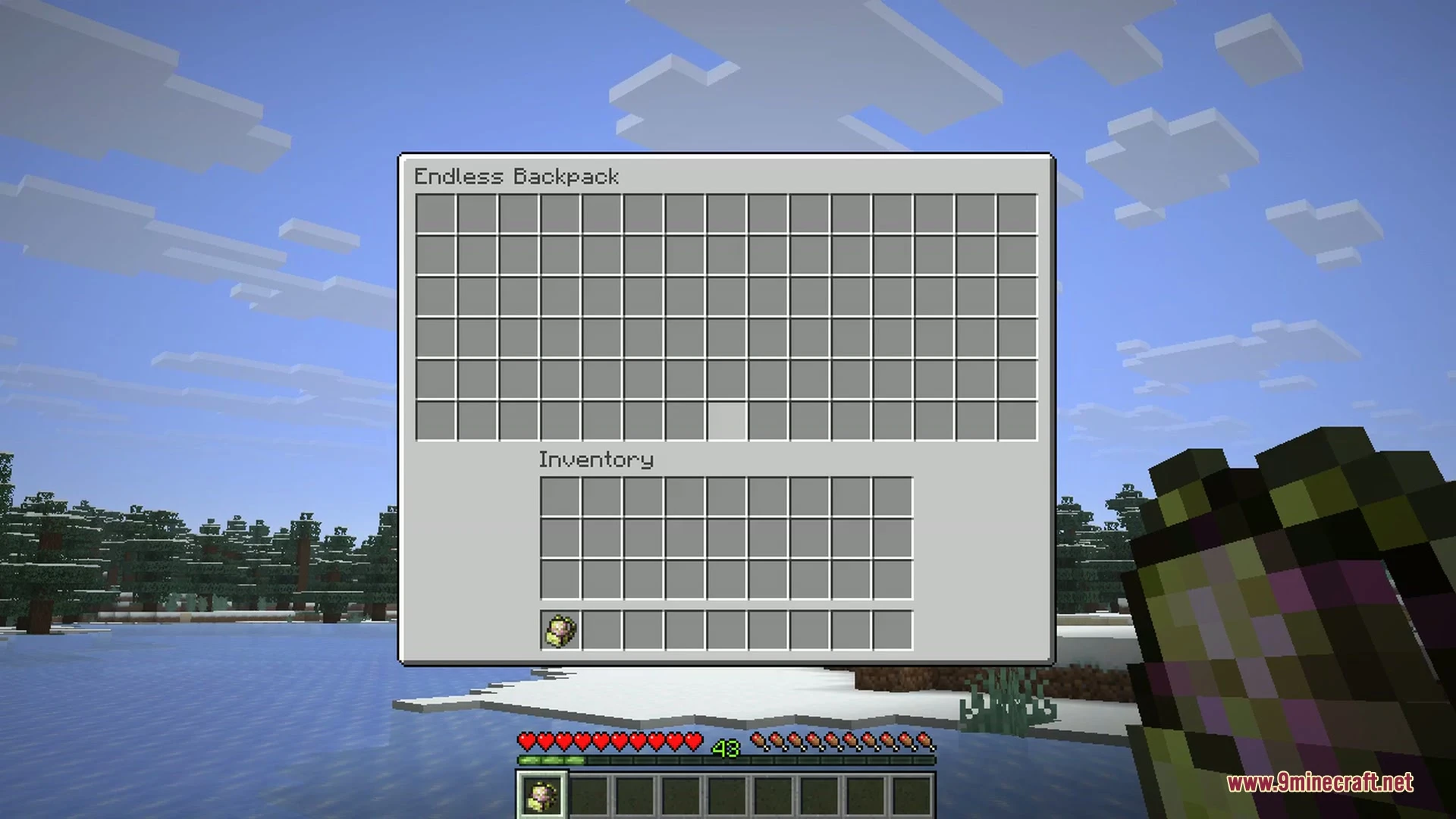 Inmis 9minecraft Mod Screenshot 4 The Endless Backpack provides a massive amount of extra storage space for players
