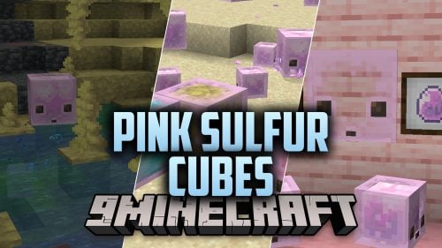 Pink Sulfur Cubes Resource Pack (26.3) – Sweet Pink Glow for Mining