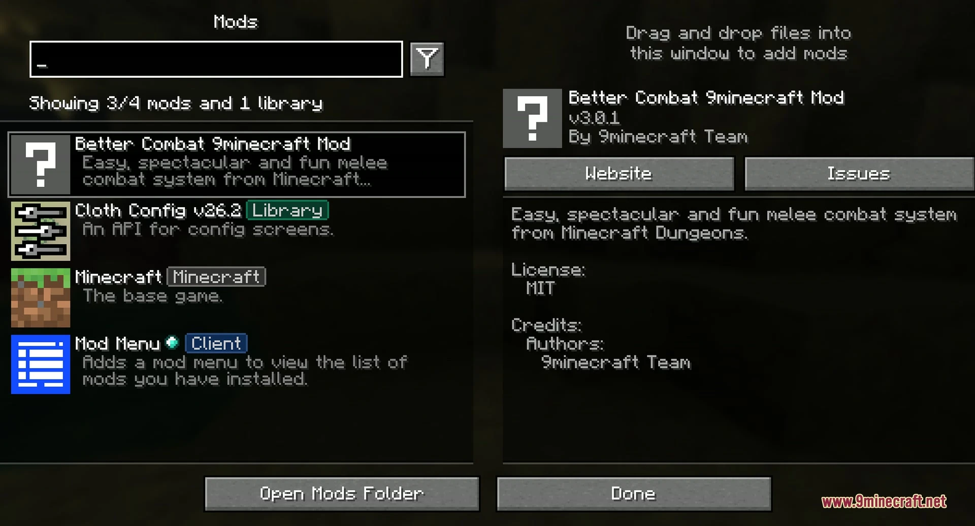 Better Combat 9minecraft Mod (26.3) – Hit Multiple Enemies at Once — screenshot 1