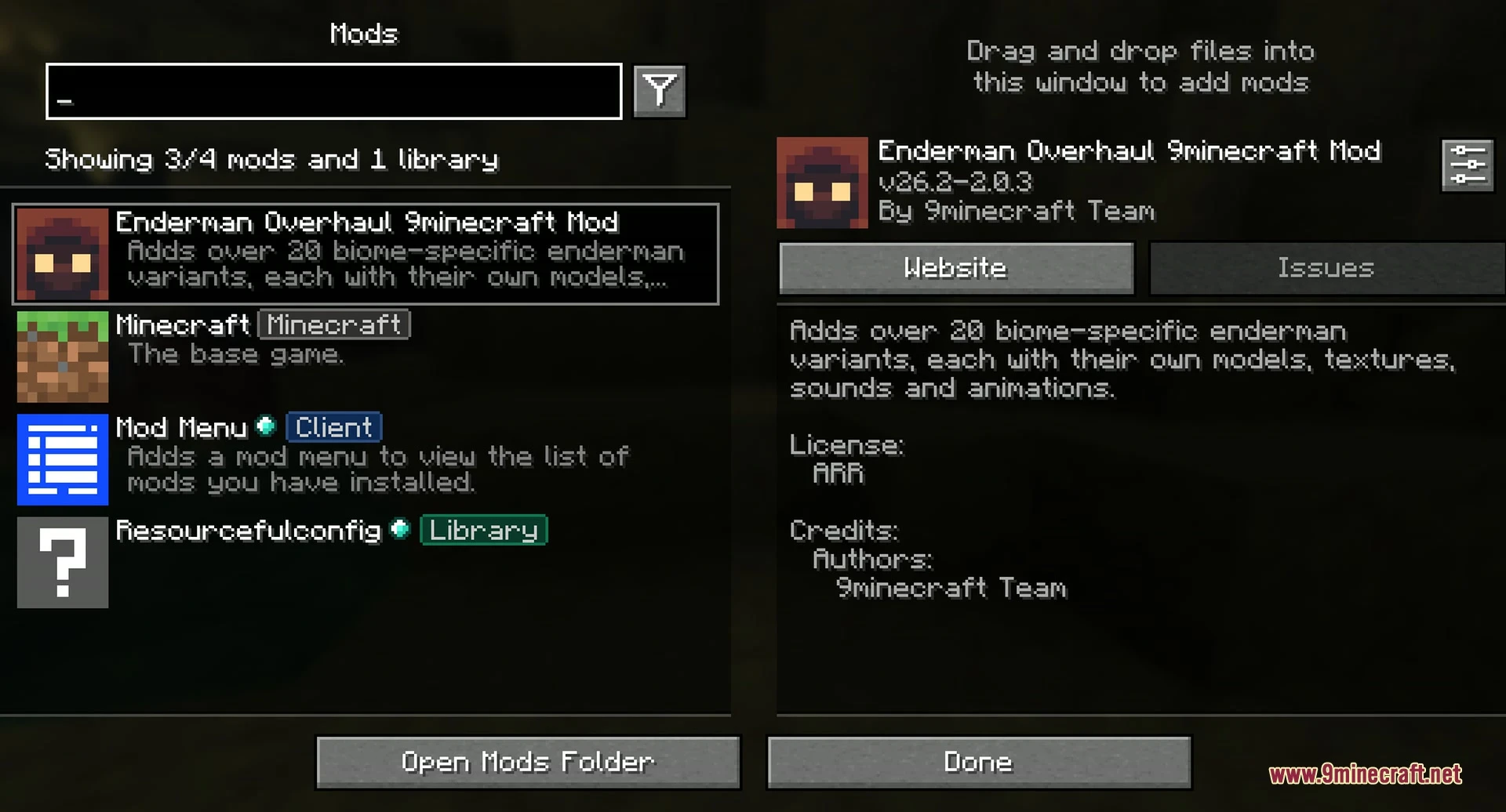 Enderman Overhaul 9minecraft Mod (26.3, 26.2) – Unique Endermen in Every Biome — screenshot 1