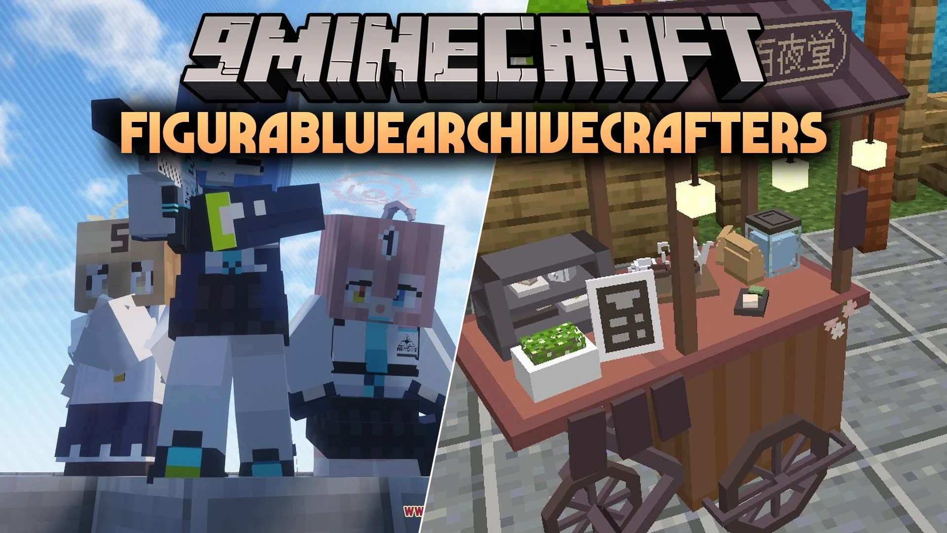 FiguraBlueArchiveCrafters Mod (1.16.5) – Play As Blue Archive Students in Survival
