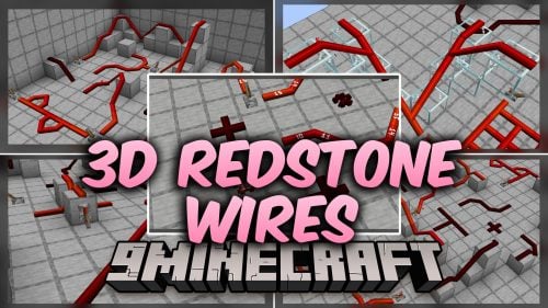 3D Redstone Wires Model