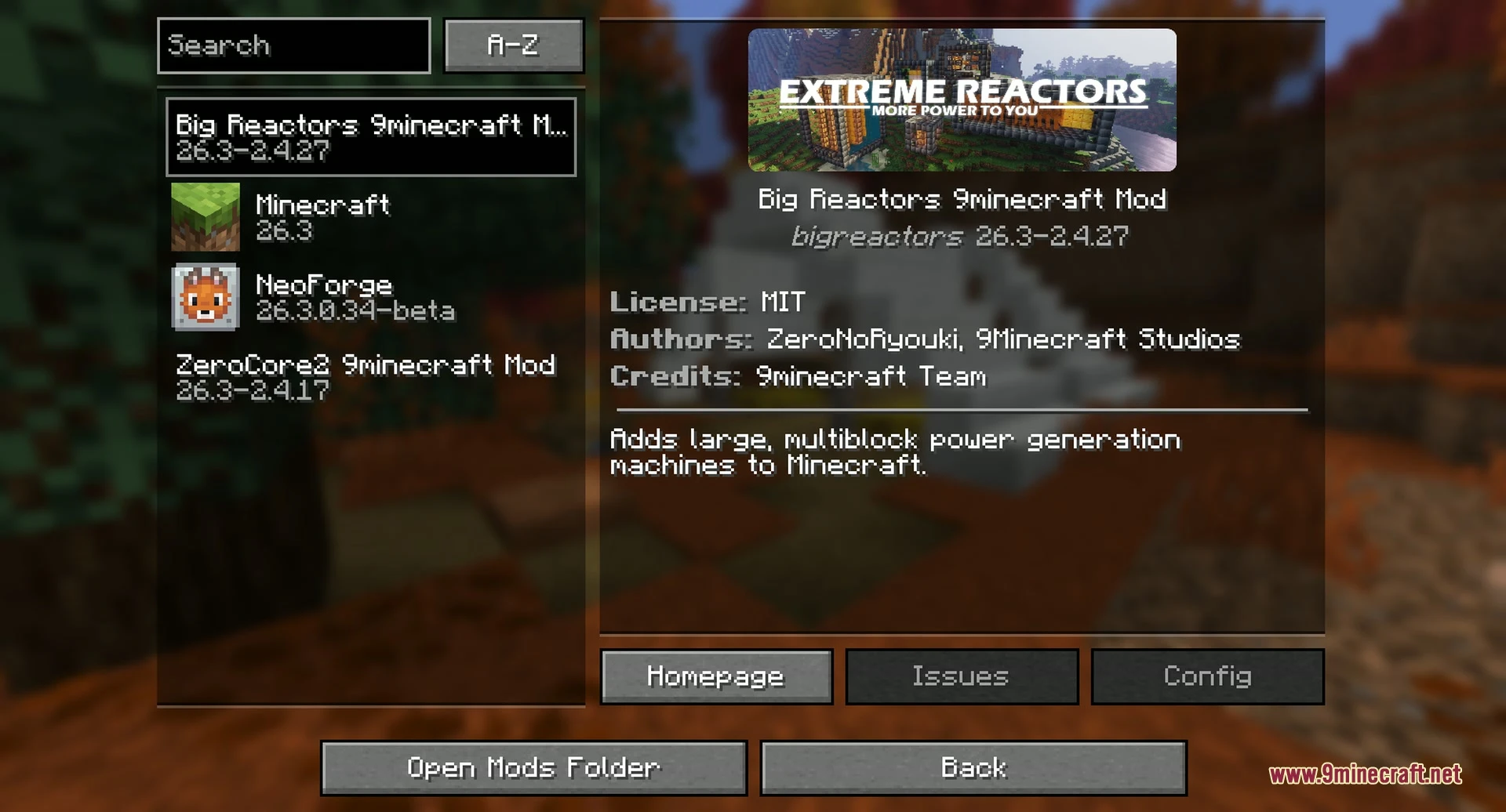 Big Reactors 9minecraft Mod (26.3, 26.2) – Build Massive Nuclear Power Plants — screenshot 1