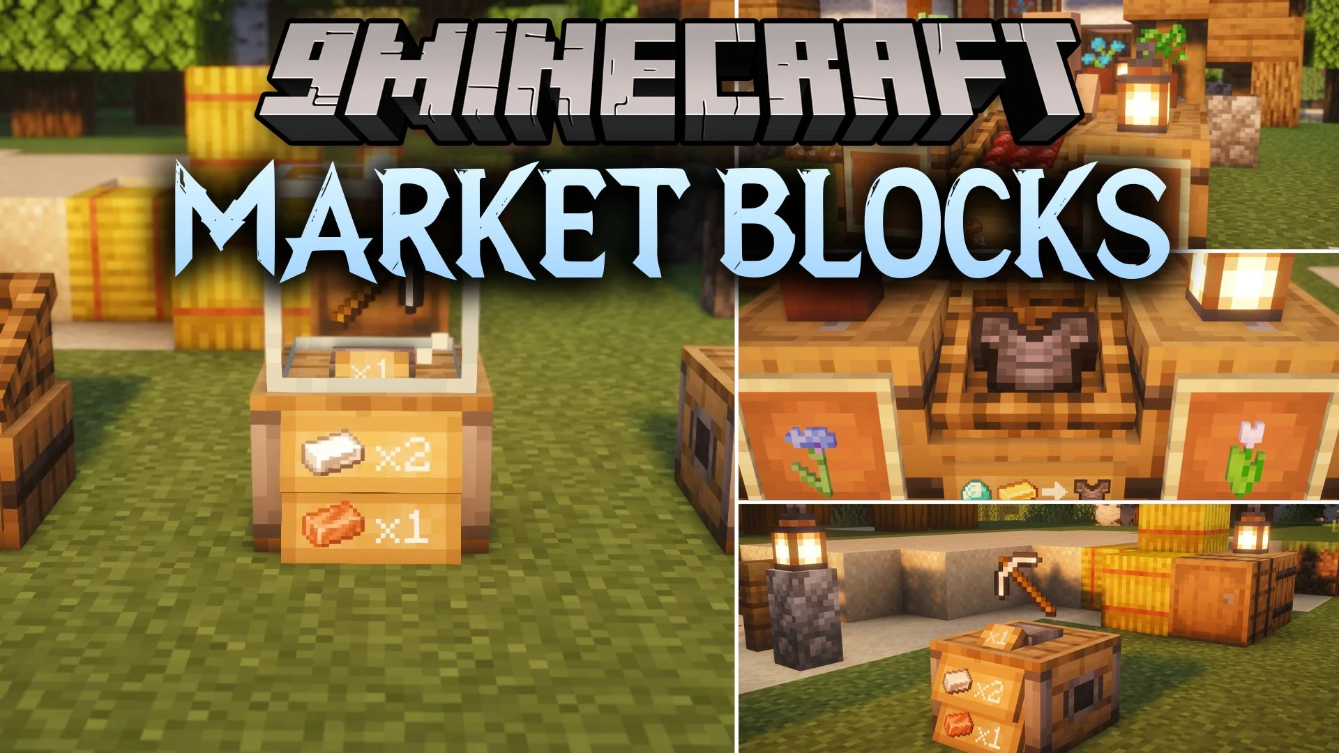Market Blocks Mod (26.3, 1.21.1) – Run Your Own Shop Stalls with Automated