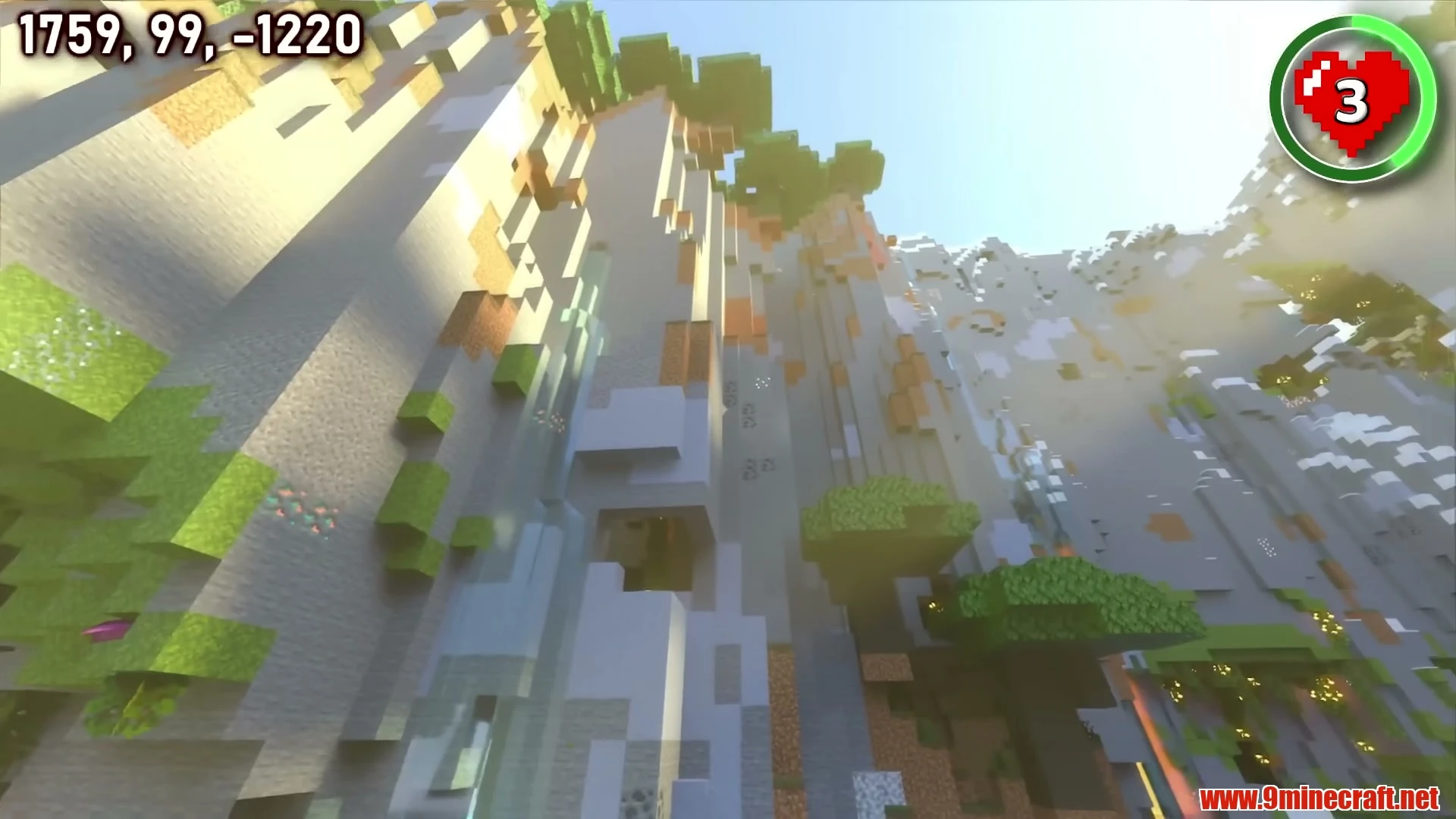 Circling Lush Cliff Basin & Waterfall Amphitheater - Minecraft 26.3 Seed -1677495873122825480 View 2