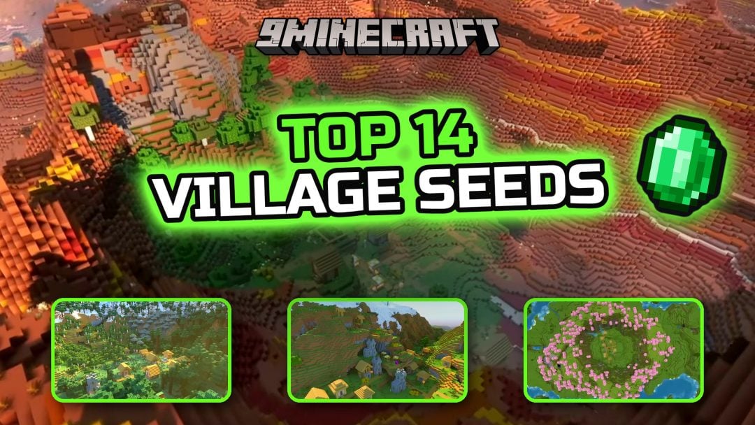 14 Picturesque Village & Scenic Coastal Settlement Seeds for Minecraft (26.3, 1.21.11) - Java & Bedrock Edition