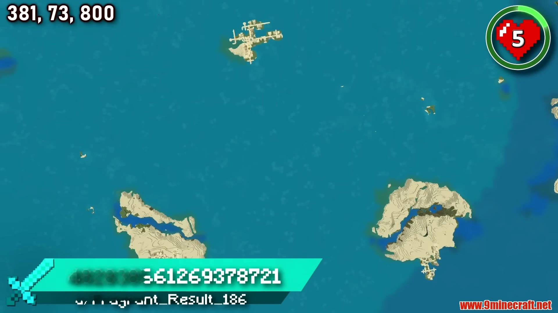 Bermuda Triangle: 3 Village Islands & 3 Strongholds - Minecraft 26.3 Seed 482838561269378721 View 1