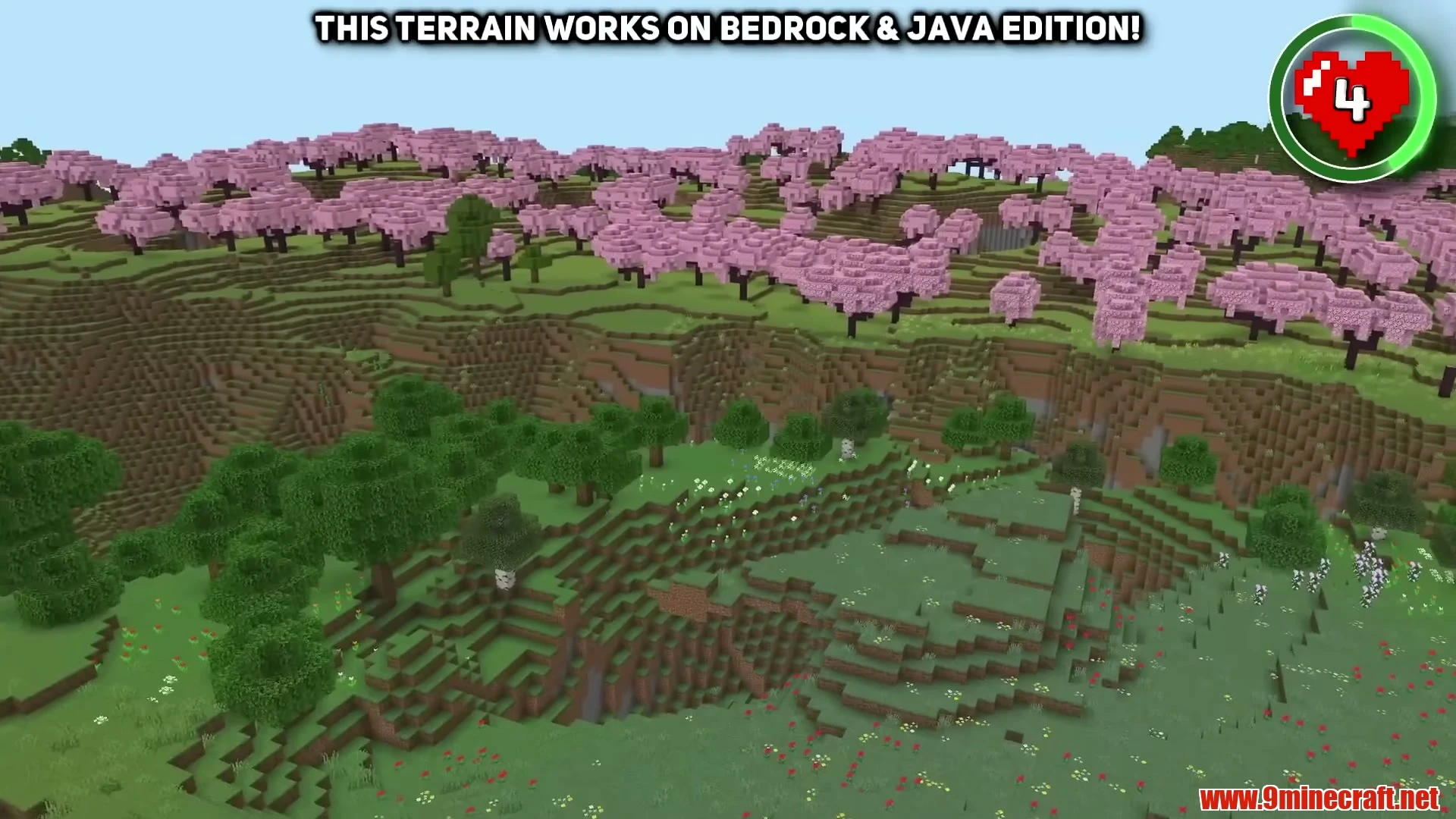 Floral Meadow Island & River Gorge Village - Minecraft 26.3 Seed 18518611556877391 View 2