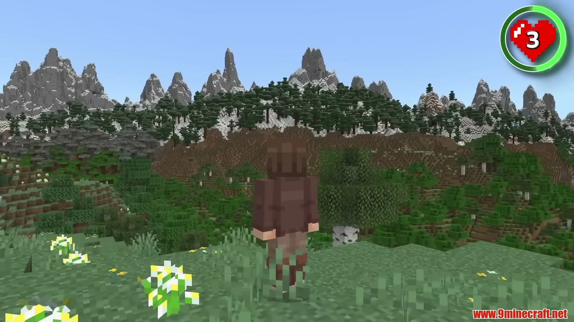 Panoramic Multi-Biome Alpine Vista - Minecraft 26.3 Seed -7751907720820088206 View 3