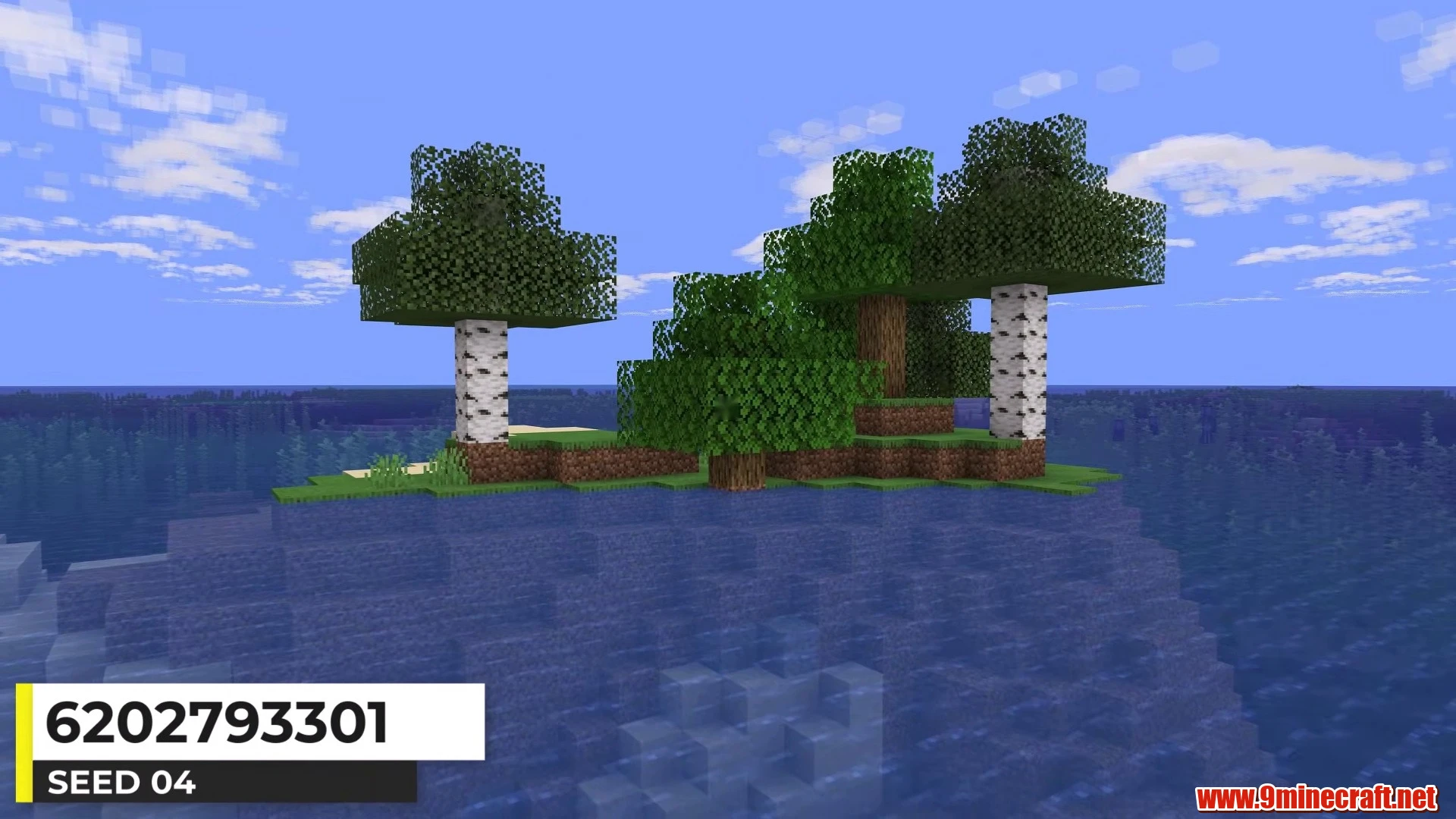 Tiny Lone Forest Island - Minecraft 26.3 Island Seed 6202793301 view 1