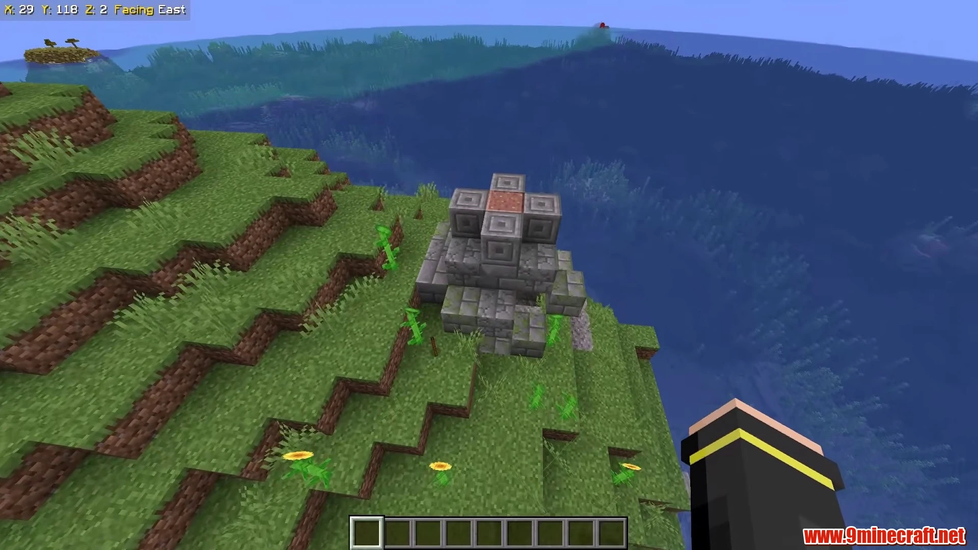 Ocean Ruins Cliff Island - Minecraft 26.3 Island Seed -2844304639661178520 view 3