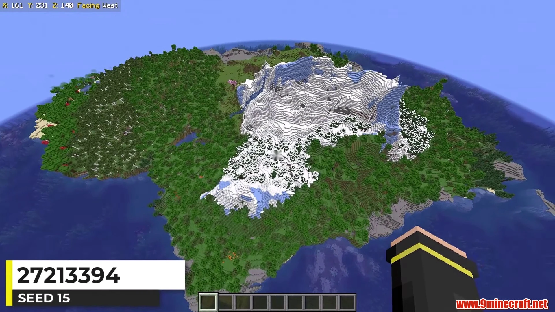 Majestic Mountain Island - Minecraft 26.3 Island Seed 27213394 view 1