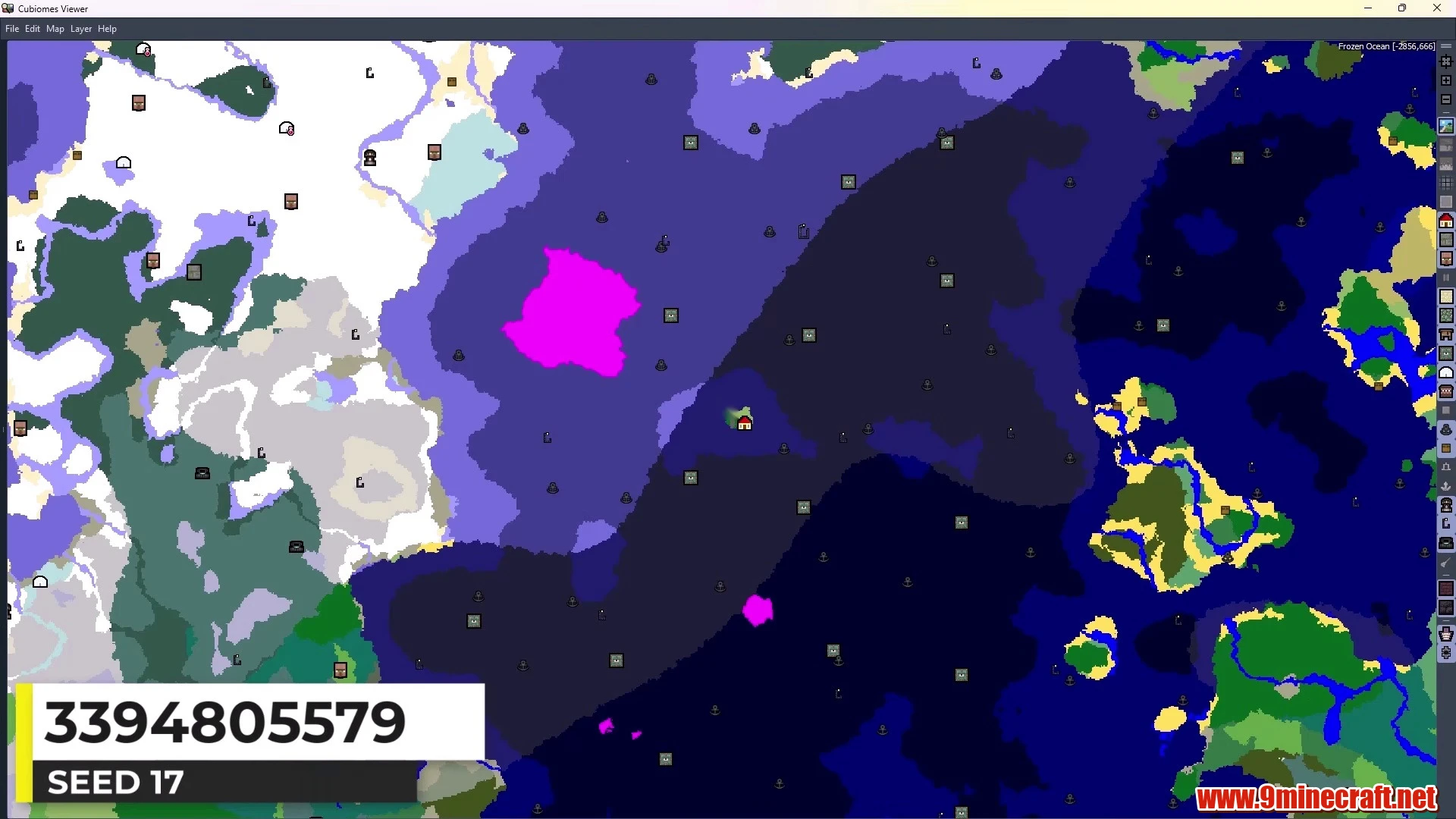 Odd Terrain Sea Formation - Minecraft 26.3 Island Seed 3394805579 view 2